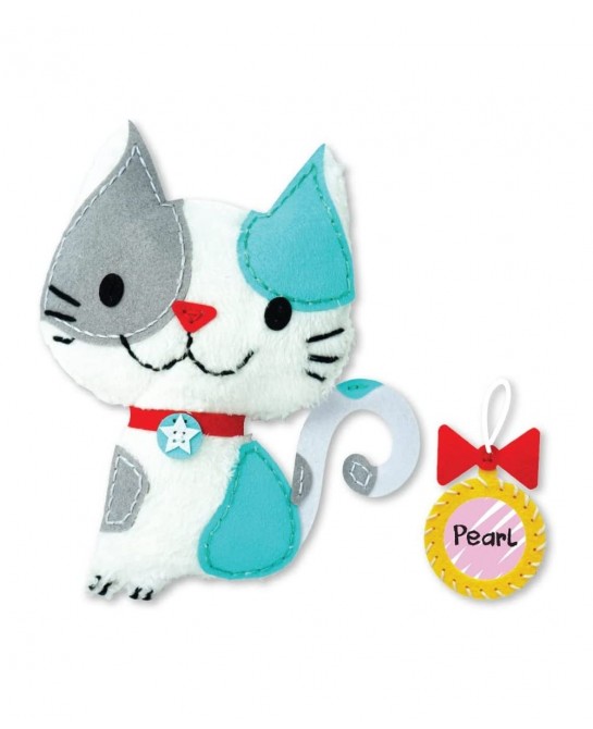 C.S. Kids Magic World DIY Personalised Sewing Kit - My Sewing Pals (Puppy/Bunny/Kitten)|Arts & Crafts Gifts | Educational Sew...