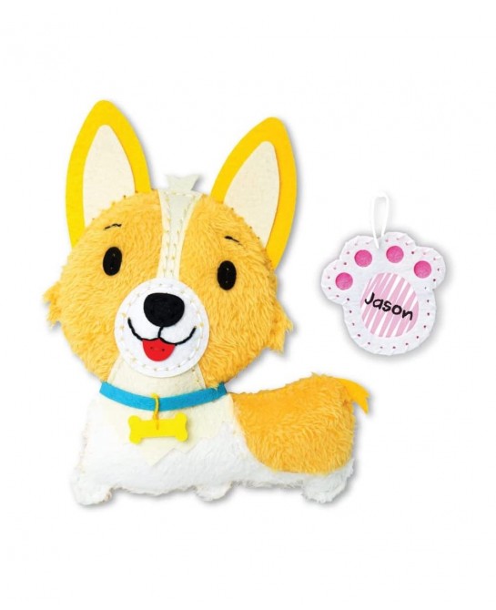 C.S. Kids Magic World DIY Personalised Sewing Kit - My Sewing Pals (Puppy/Bunny/Kitten)|Arts & Crafts Gifts | Educational Sew...