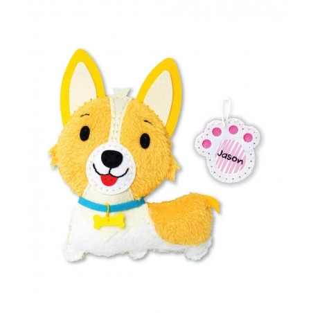 C.S. Kids Magic World DIY Personalised Sewing Kit - My Sewing Pals (Puppy/Bunny/Kitten)|Arts & Crafts Gifts | Educational Sew...