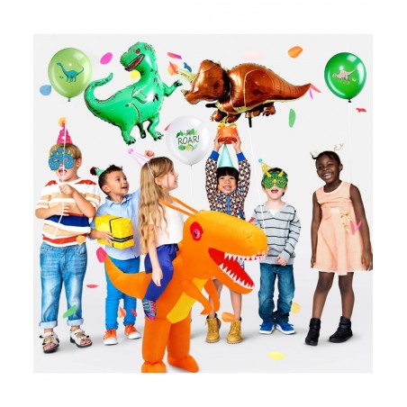Kids Inflatable Dinosaur Costume Halloween Blow up costume Riding A T-rex Funny Costume for Party Dress-up Pretend $41.43 Kid...