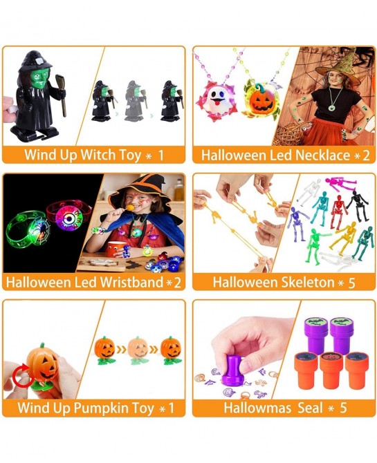 Halloween Party Favors for Kids Halloween Toys Bulk Assortment Halloween Decoration Classroom Prizes Goodie Bag Stuffers Hall...