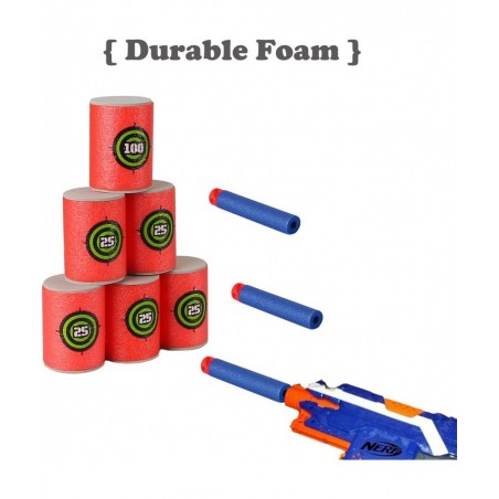 Bullet Darts Target for Nerf N-Strike Elite Series Blasters 24pcs Pack Soft EVA Material ( Red ) $27.92 Toy Foam Blasters & Guns