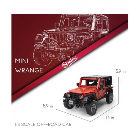 Mini Off-Road Car Wrange MOC Technique Building Blocks and Engineering Toy Adult Collectible Model Cars Kits to Build 1:14 Sc...
