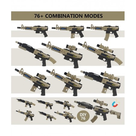 Toy Guns Electric Gun for Nerf Guns Bullets Foam Darts DIY Guns Projection Gun Toy with Sound and Light Soft Foam Gun Toys as...