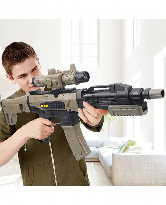 Toy Guns Electric Gun for Nerf Guns Bullets Foam Darts DIY Guns Projection Gun Toy with Sound and Light Soft Foam Gun Toys as...