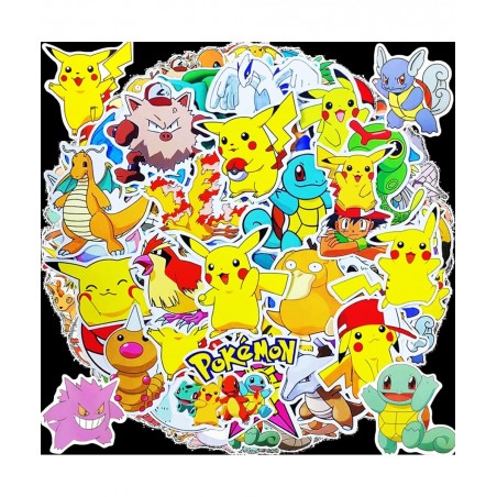 100 Pcs Anime Stickers Kawaii Cartoon Gift for Kids Teen Birthday Party Vinyl Waterproof Stickers for Water Bottle Scrapbook ...