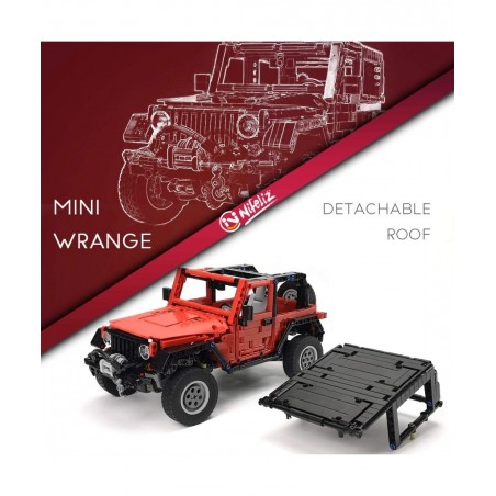 Mini Off-Road Car Wrange MOC Technique Building Blocks and Engineering Toy Adult Collectible Model Cars Kits to Build 1:14 Sc...