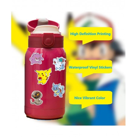 100 Pcs Anime Stickers Kawaii Cartoon Gift for Kids Teen Birthday Party Vinyl Waterproof Stickers for Water Bottle Scrapbook ...