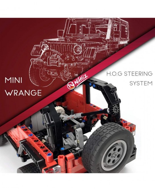 Mini Off-Road Car Wrange MOC Technique Building Blocks and Engineering Toy Adult Collectible Model Cars Kits to Build 1:14 Sc...