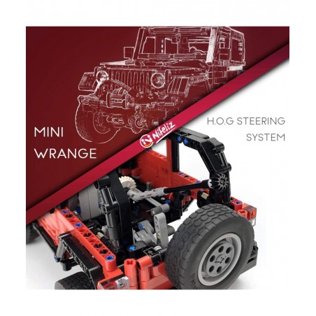 Mini Off-Road Car Wrange MOC Technique Building Blocks and Engineering Toy Adult Collectible Model Cars Kits to Build 1:14 Sc...