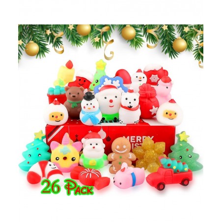 Squishies Mochi Squishy Toys - Christmas Kawaii Cat Squishys Slow Rising Animals - Party Favors Goodie Bag Birthday Gifts Min...