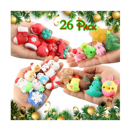 Squishies Mochi Squishy Toys - Christmas Kawaii Cat Squishys Slow Rising Animals - Party Favors Goodie Bag Birthday Gifts Min...