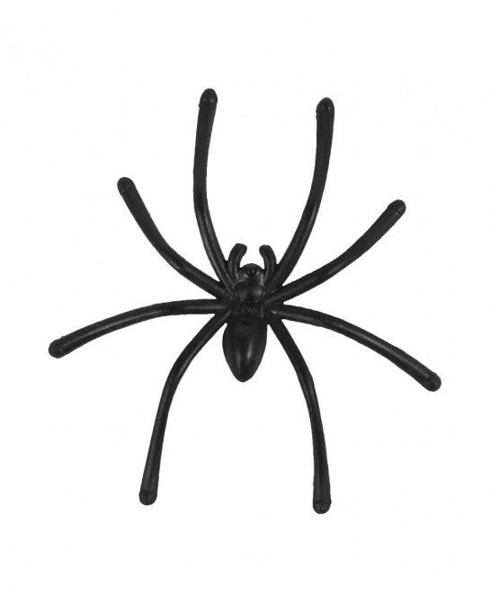Black Plastic Spiders 100 Pcs Plastic Halloween Spiders 1.7In Small Fake Spiders Mini Plastic Spiders Bulk Halloween Party De...