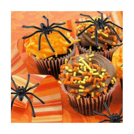 Black Plastic Spiders 100 Pcs Plastic Halloween Spiders 1.7In Small Fake Spiders Mini Plastic Spiders Bulk Halloween Party De...