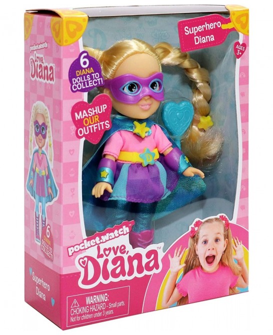 918970.005 6" Doll Asst-Superhero Mixed Colours $44.55 Dolls