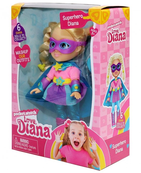 918970.005 6" Doll Asst-Superhero Mixed Colours $44.55 Dolls