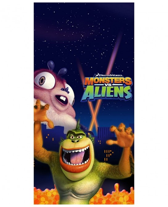 Monsters vs Aliens 54in x 102in Paper Tablecover $27.21 Kids' Party Tablecovers