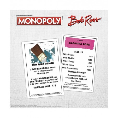 Monopoly Bob Ross | Based on Bob Ross Show The Joy of Painting | Collectible Monopoly Game Featuring Bob Ross Artwork | Offic...