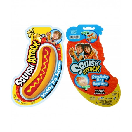 JA-RU Stretchy Hot Dog Squishy Toys (1 Unit) Anxiety Stress Relief Toys | Sensory Toys for Autistic Children Kids and Fidget ...