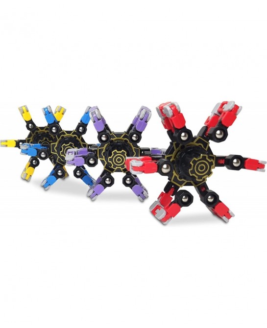 FIDGETVIBE Fidget Toys Pack – Transformable Spinner for Boys and Girls – Advanced Transformable Fingertip Gyro – Durable ABS ...