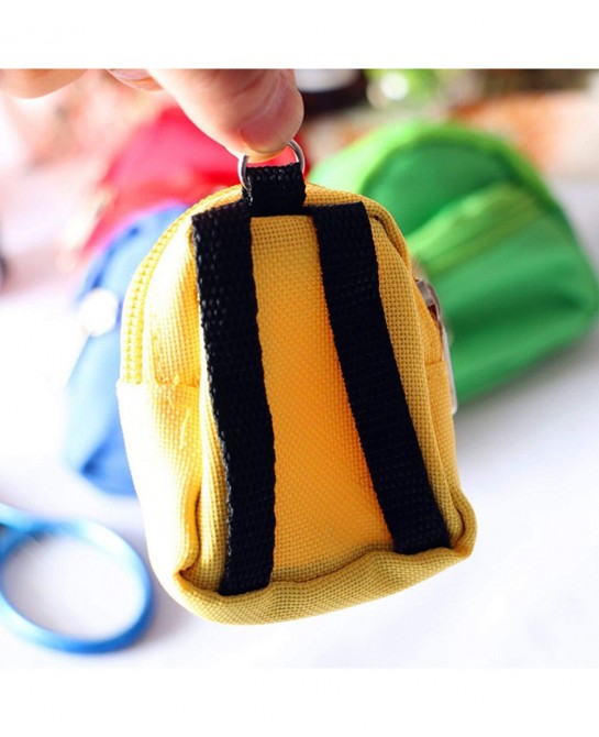 1/6 Doll Backpack School Bag Model Doll House Simulation Mini Accessory Decor Gift for Boys Toddlers Girls - Yellow $11.89 Dolls