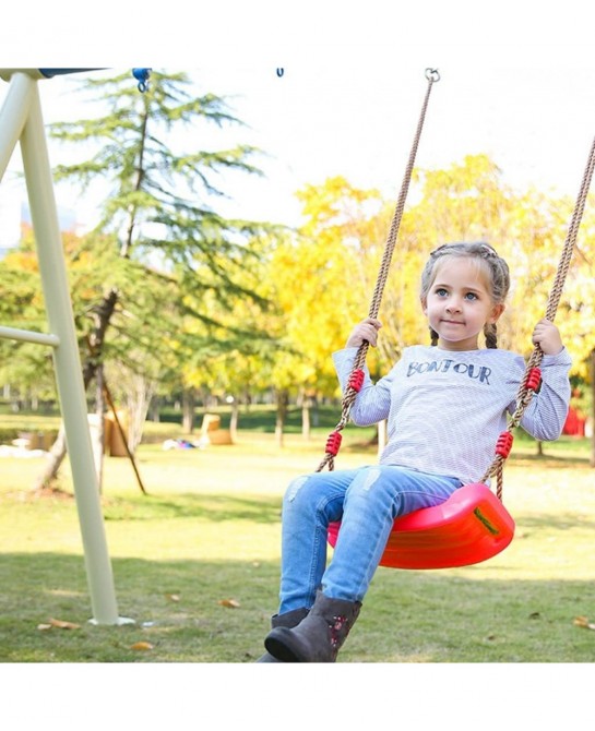 Kids Swing Seat Outside Swing Seat Strong Tree Swing for Playground Backyard Holds 220lbs/100kg for 3-10 Years Kids Children ...
