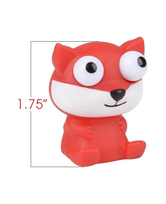 Squeezy Animals with Pop Out Eyes Set of 20 Fun Squeeze Stress Relief Toys for Kids Fun Goodie Bag Fillers Birthday Party Fav...