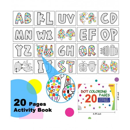 Dot Markers 30 Colors Washable Dot Markers for Toddlers with Free Activity Book Bingo Daubers Supplies for Kids Preschool Chi...