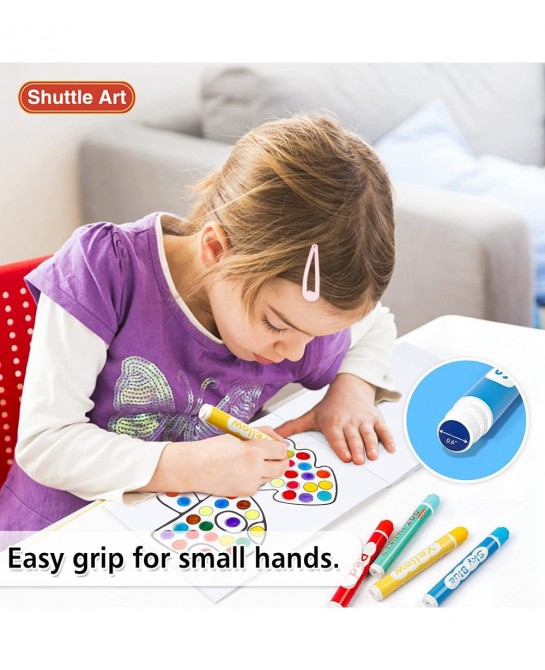 Dot Markers 30 Colors Washable Dot Markers for Toddlers with Free Activity Book Bingo Daubers Supplies for Kids Preschool Chi...