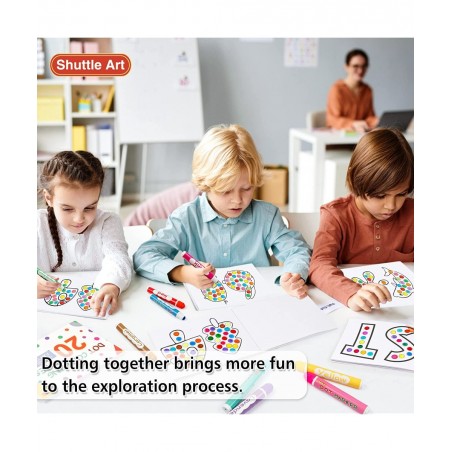Dot Markers 30 Colors Washable Dot Markers for Toddlers with Free Activity Book Bingo Daubers Supplies for Kids Preschool Chi...