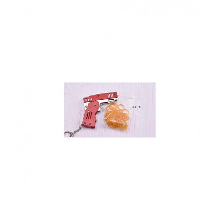 Rubber Band Gun Foldable All Metal Materials of Zinc-Iron Alloy Mini Compact can be Hung on Keychain $15.95 Gags & Practical ...