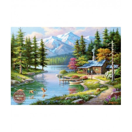 Puzzle - Resting Canoe 1500 Piece Jigsaw Puzzle Code: 4554 Multicolor $41.60 Jigsaw Puzzles