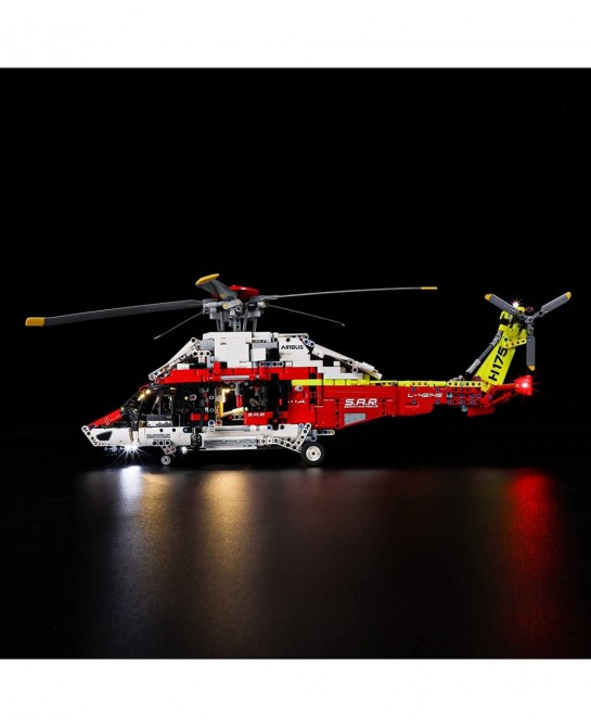 Led Lighting Kit for LEGO-42145 Airbus H175 Rescue Helicopter - Compatible with Lego Technic Building Blocks Model- Not Inclu...