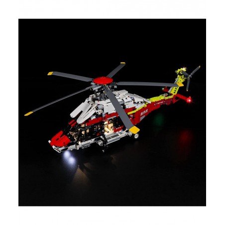 Led Lighting Kit for LEGO-42145 Airbus H175 Rescue Helicopter - Compatible with Lego Technic Building Blocks Model- Not Inclu...