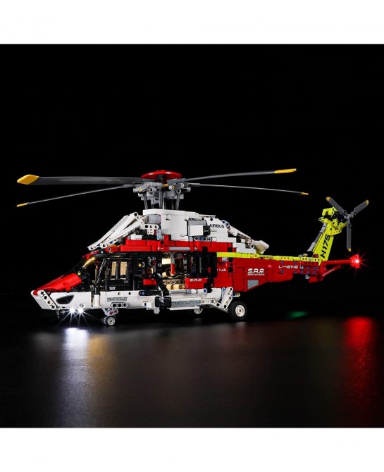 Led Lighting Kit for LEGO-42145 Airbus H175 Rescue Helicopter - Compatible with Lego Technic Building Blocks Model- Not Inclu...