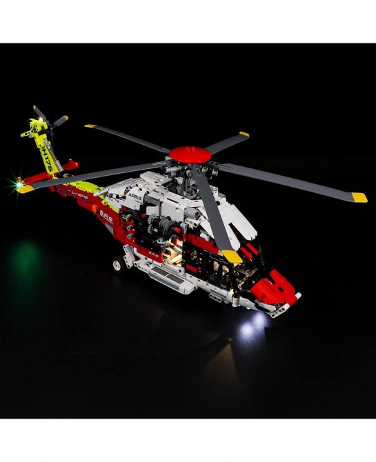 Led Lighting Kit for LEGO-42145 Airbus H175 Rescue Helicopter - Compatible with Lego Technic Building Blocks Model- Not Inclu...
