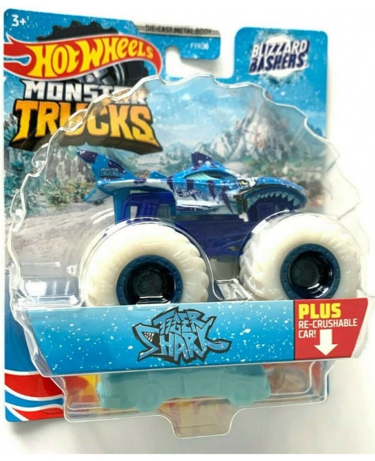 Hot Wheels Monster Trucks Tiger Shark 2021 Blizzard Bashers (1:64 Scale) Plus re-Crushable car $24.89 Nature Exploration Toys