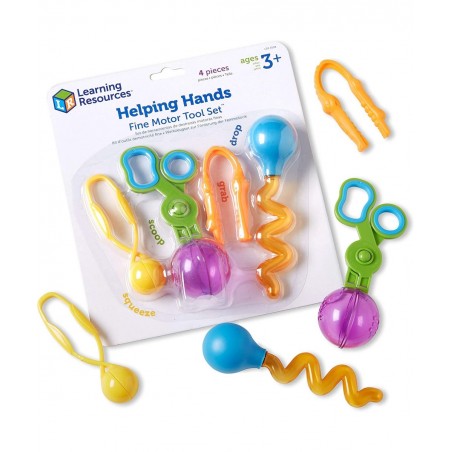 Noodle Knockout! Fine Motor Game & Helping Hands Fine Motor Tool Set Toy Fine Motor and Sensory Toy Ages 3+ (LER5558) Multi-C...