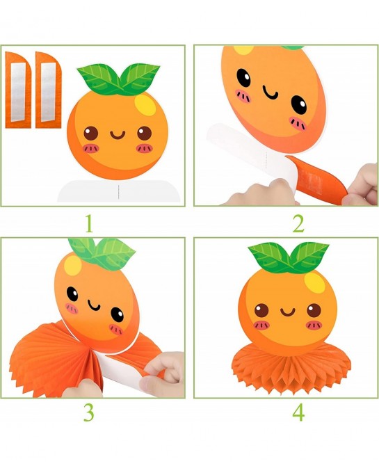 10Pcs Fruit Birthday Centerpieces Twotti Frutti Honeycomb Centerpieces for Fruit Party Decoration Twotti Frutti Decorations F...