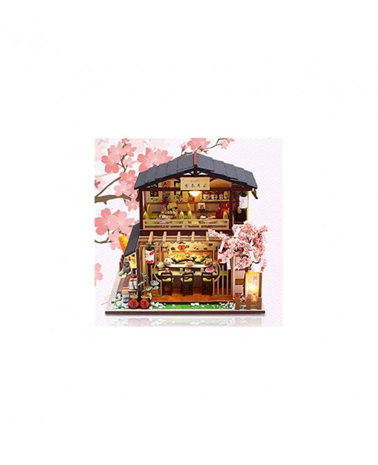 DIY Miniature Dollhouse Kit with Furniture 3D Wooden Miniature House with Dust Cover and Music Movement Miniature Dolls House...