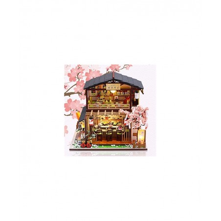 DIY Miniature Dollhouse Kit with Furniture 3D Wooden Miniature House with Dust Cover and Music Movement Miniature Dolls House...