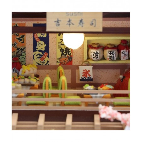DIY Miniature Dollhouse Kit with Furniture 3D Wooden Miniature House with Dust Cover and Music Movement Miniature Dolls House...