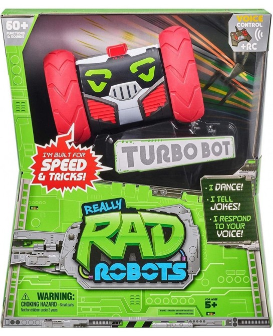 Really RAD Robots - Electronic Remote Control Robot with Voice Command - Built for Speed and Tricks - Turbo Bot $83.57 Remote...