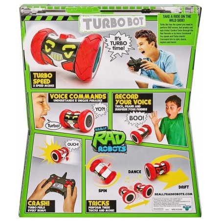 Really RAD Robots - Electronic Remote Control Robot with Voice Command - Built for Speed and Tricks - Turbo Bot $83.57 Remote...
