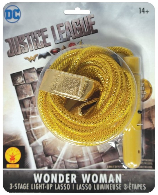 DC Comics WW84 Wonder Woman Light Up Lasso One Size $25.75 Kids' Dress-Up Accessories