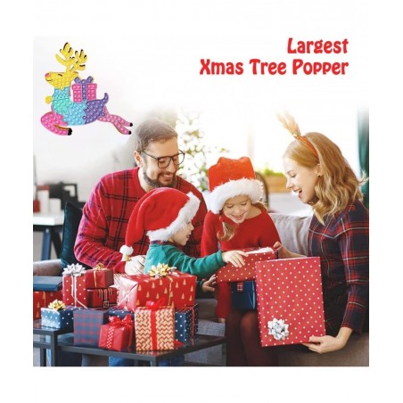 Big Christmas Pop Fidget Toys Large-Size Christmas Push Bubble Poke Large Mega Giant Stress Relief Silicone Pressure Cute Toy...