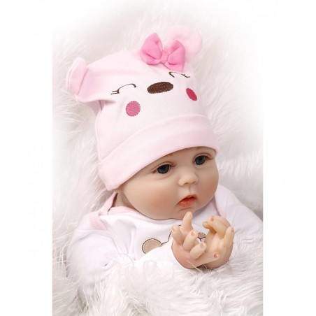 Reborn Baby Dolls Girl Soft Vinyl Silicone Newborn Baby Dolls 22" Pink Outfit Gift Set $93.08 Dolls