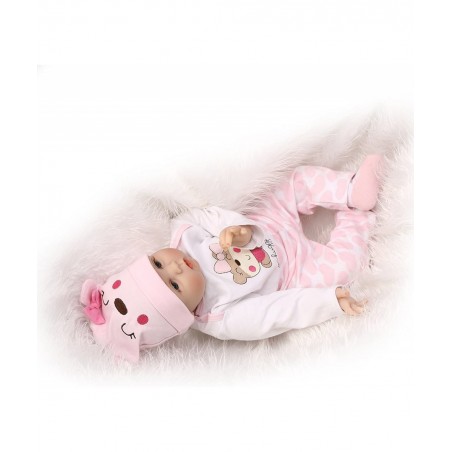 Reborn Baby Dolls Girl Soft Vinyl Silicone Newborn Baby Dolls 22" Pink Outfit Gift Set $93.08 Dolls