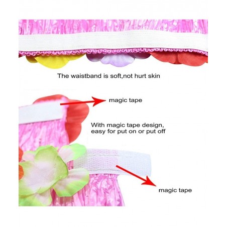 5pcs/ Set Women's Hawaiian Luau Elastic Grass Hula Skirt 80cm $29.29 Kids' Dress-Up Accessories