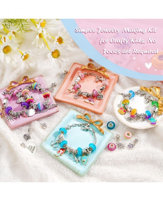 Girls Toys Age 6-8 Jewelry Making Kit for Girls 5-7 Crafts for Girls Ages 6-8 Unicorn Mermaid Girls Toys Age 5-6 Years Old Gi...